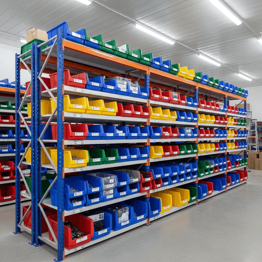 Plastic Storage Bins & Shelving